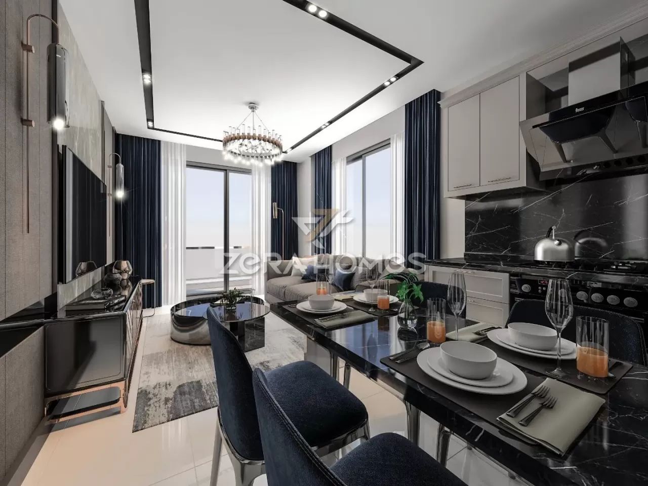 Квартира в Алании, Турция, 55 м2 фото 4