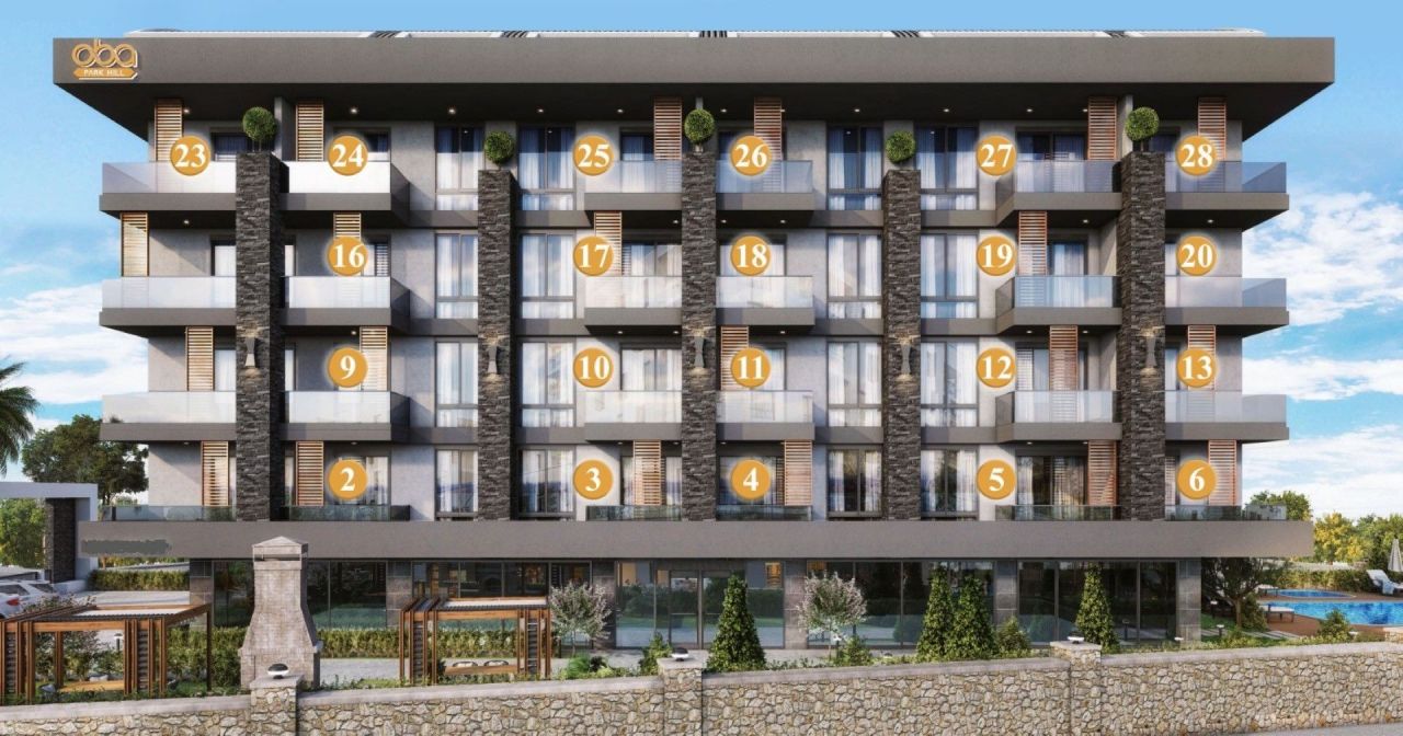 Квартира в Алании, Турция, 44 м2 фото 3