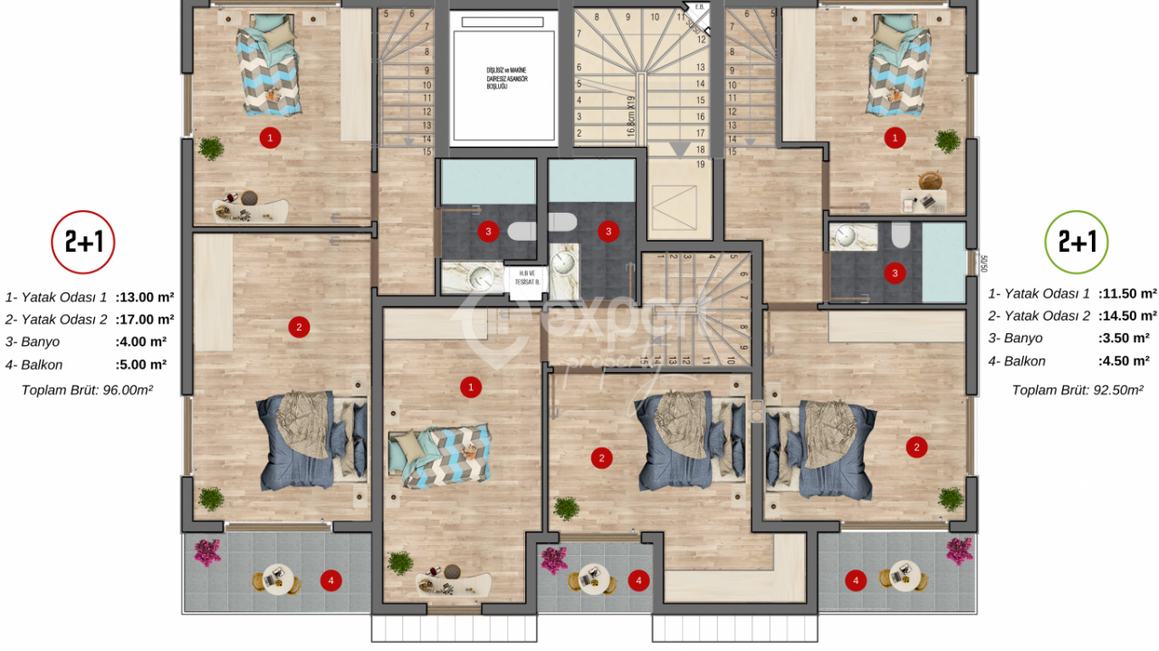Квартира в Алании, Турция, 45 м2 фото 5