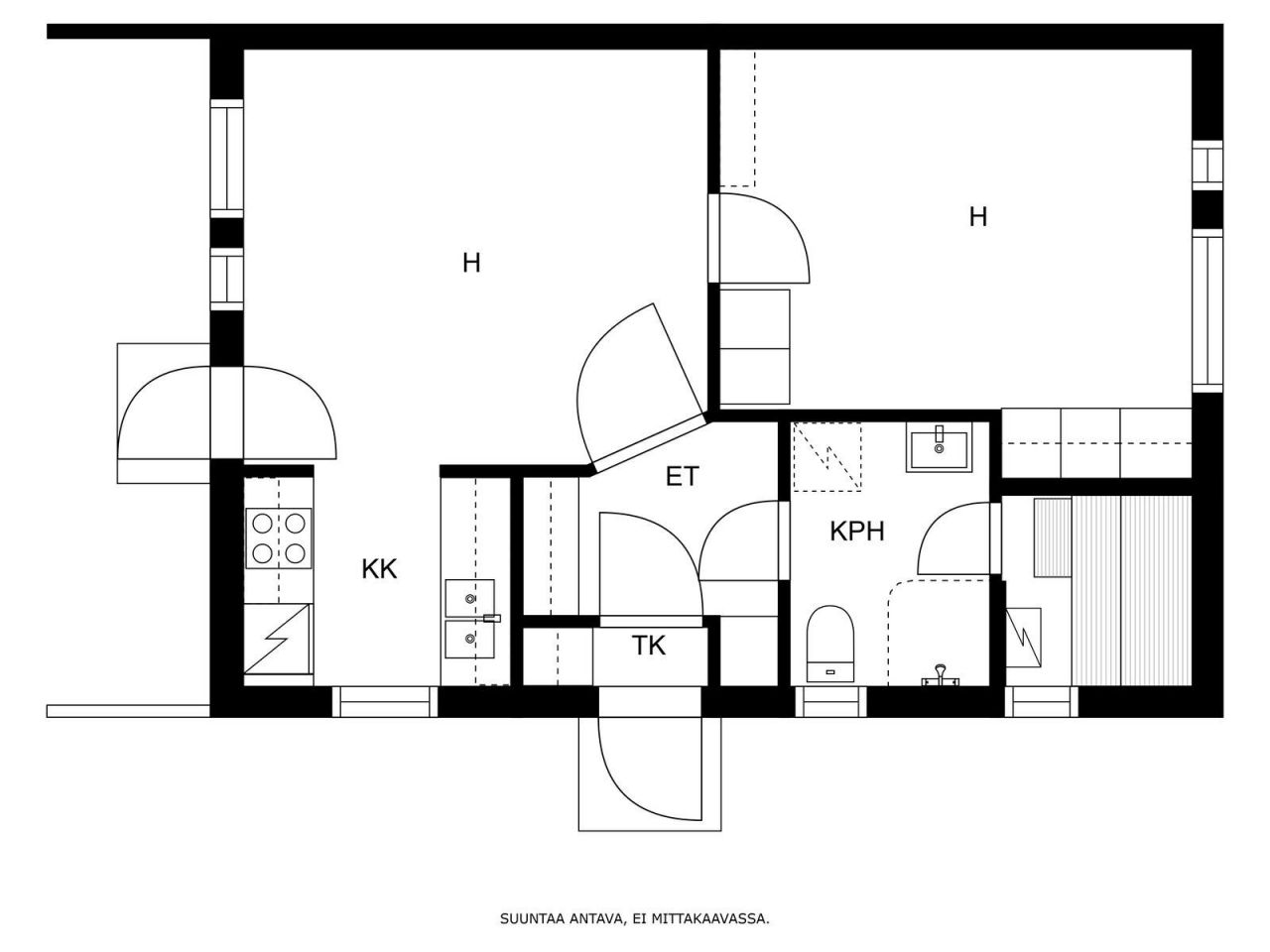 Таунхаус в Кеуру, Финляндия, 44.5 м2 фото 2
