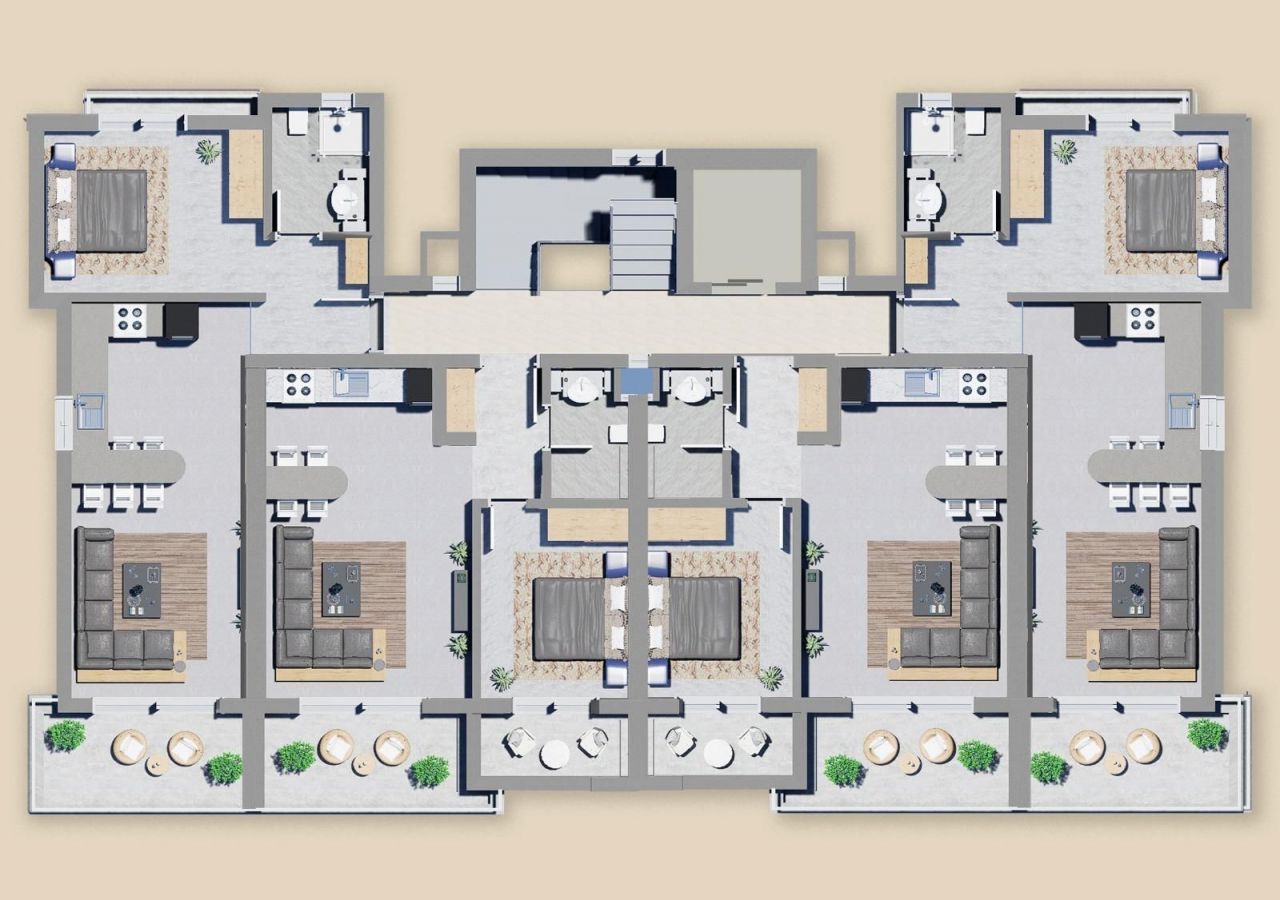Квартира в Алании, Турция, 65 м2 фото 4