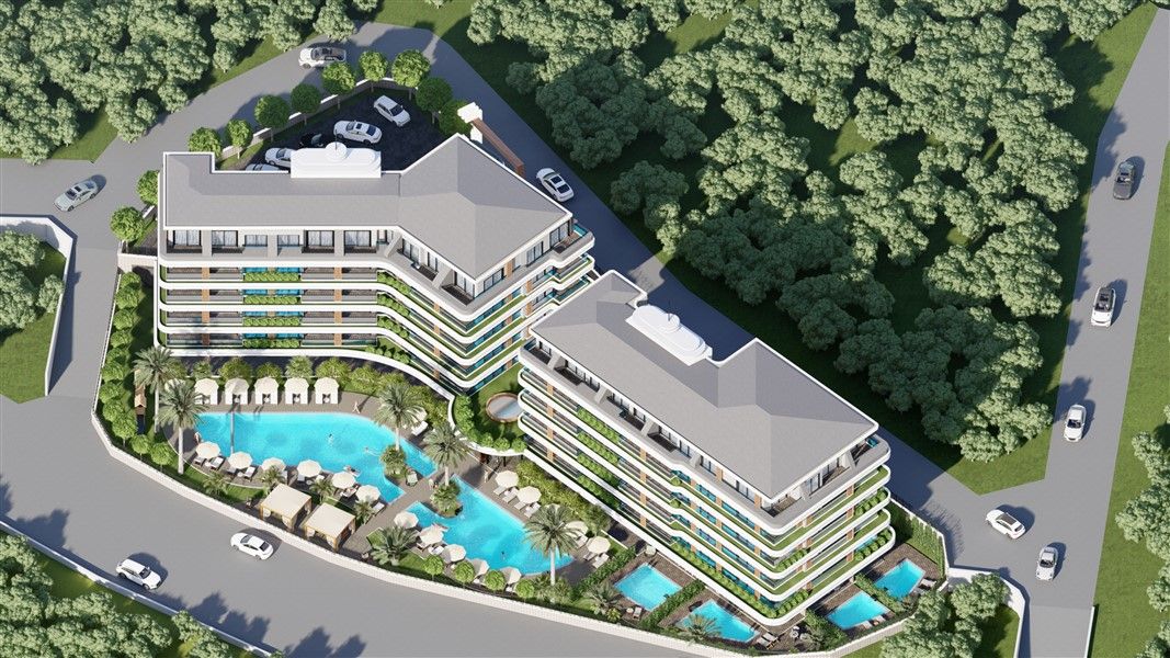 Апартаменты в Алании, Турция, 51 м2 фото 2