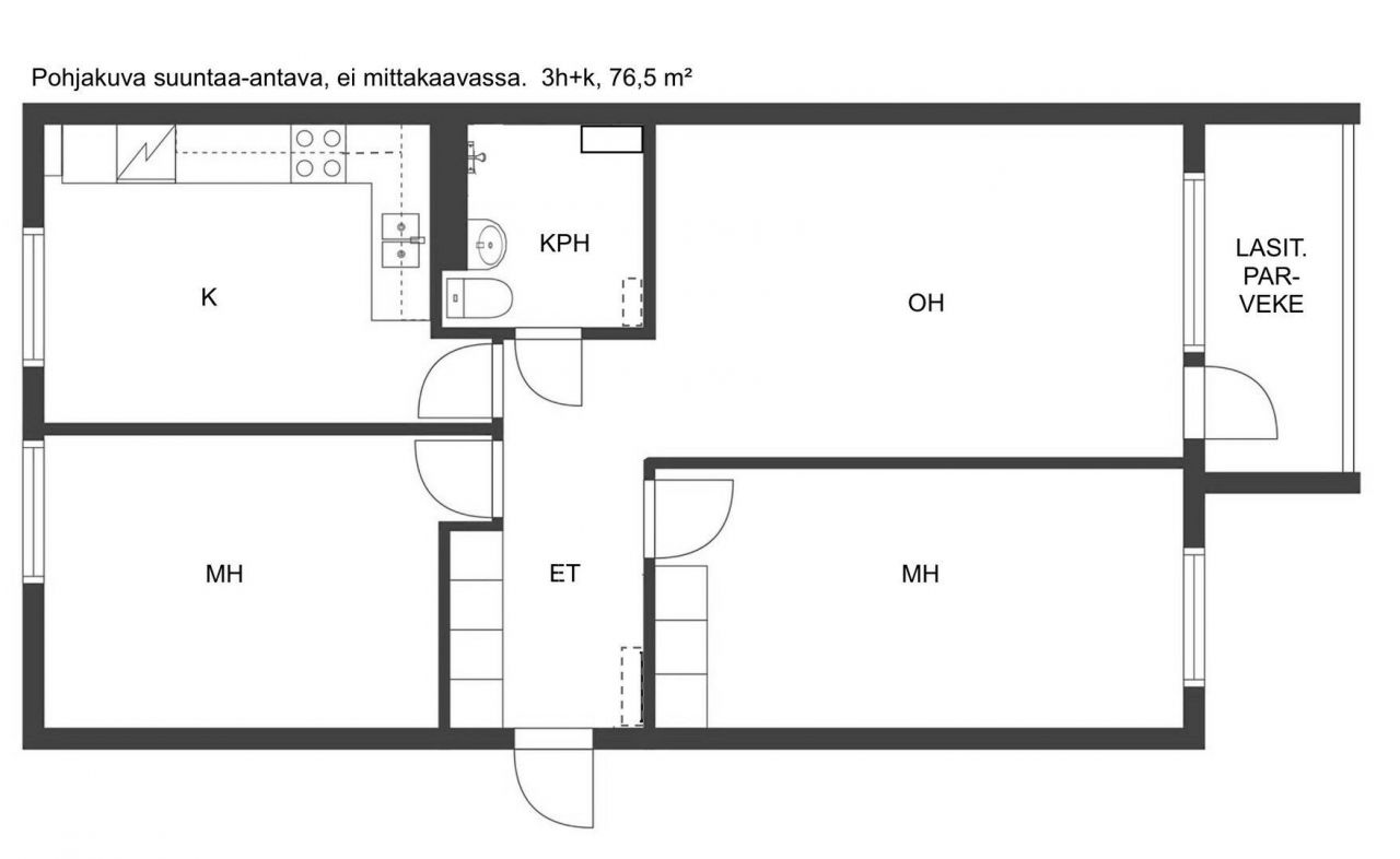 Квартира в Турку, Финляндия, 76.5 м2 фото 4