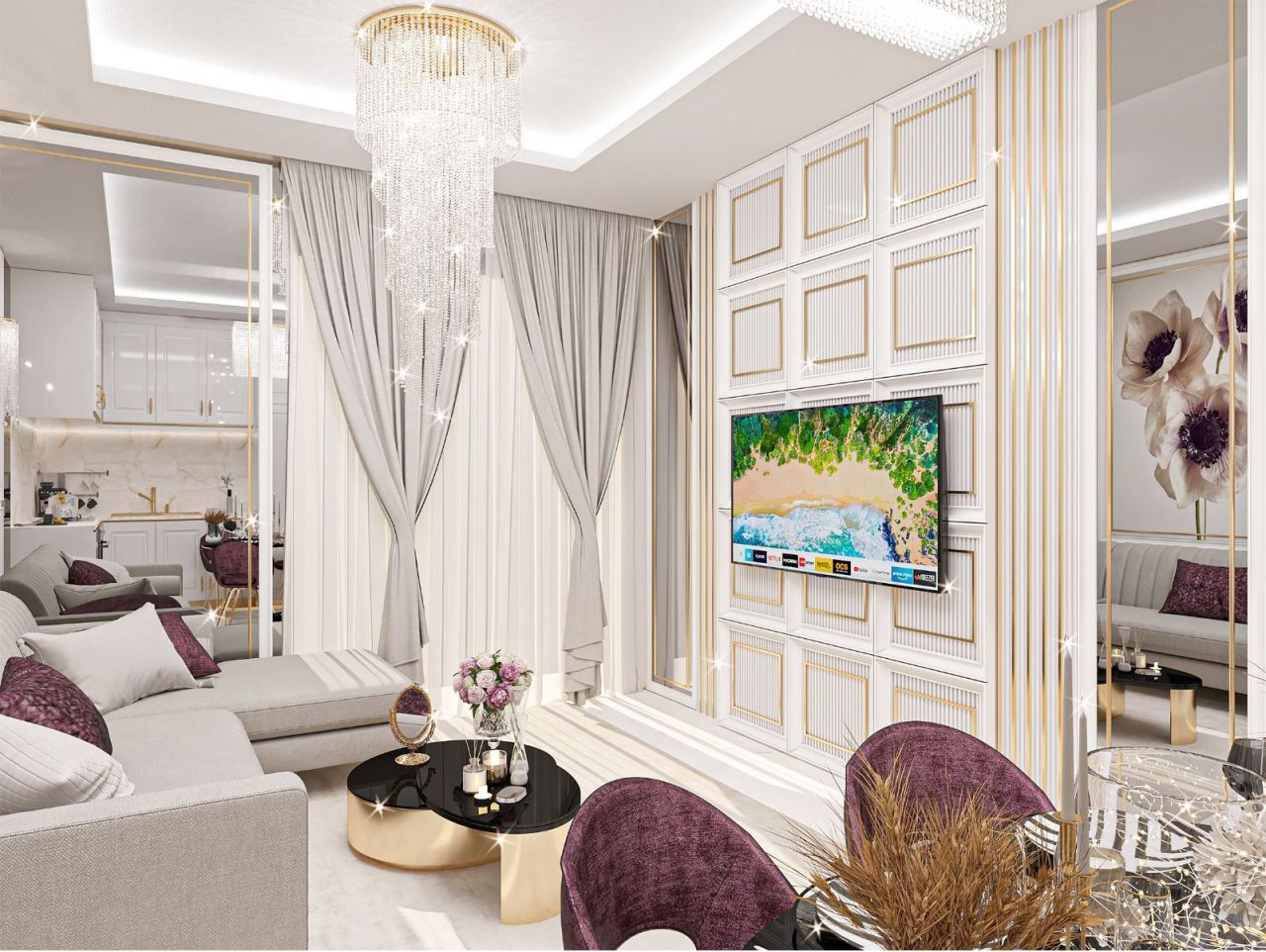 Квартира в Алании, Турция, 55 м2 фото 2