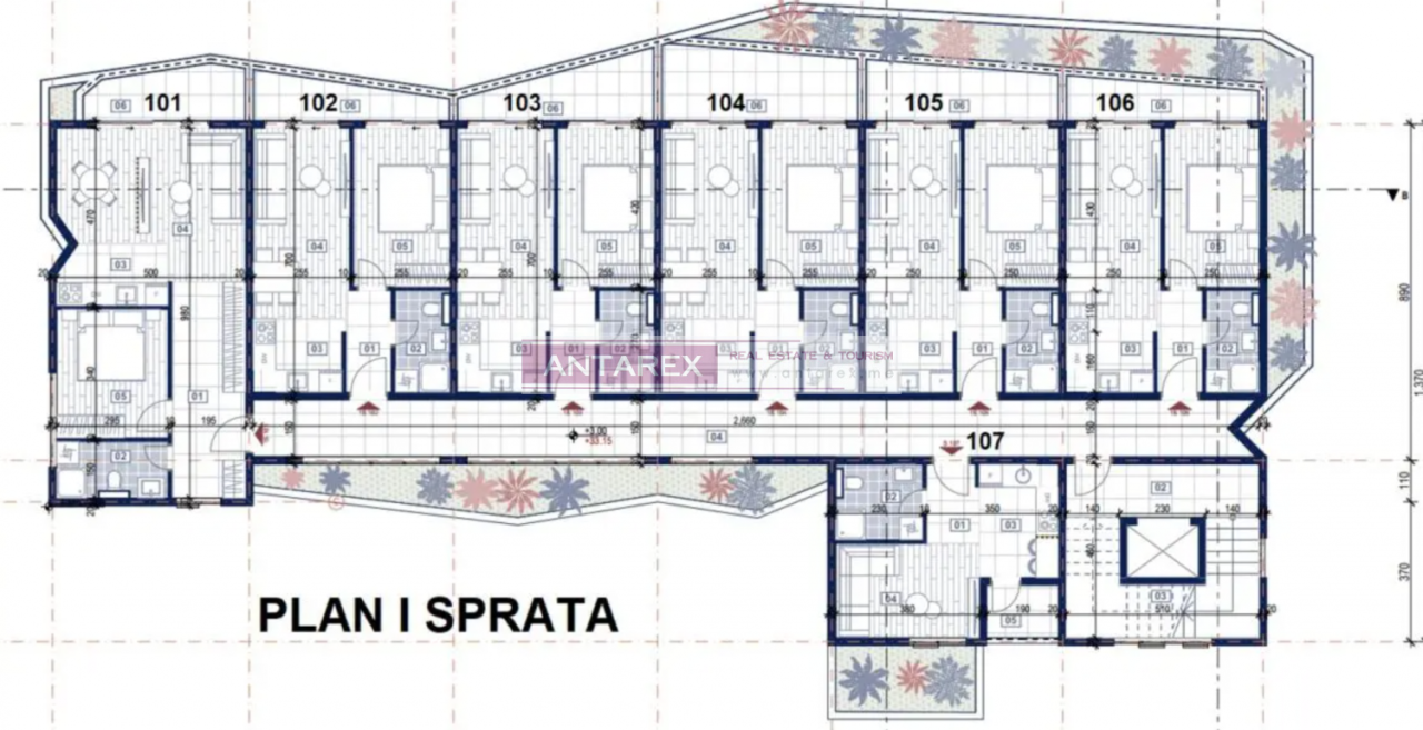 Апартаменты в Рафаиловичах, Черногория, 26 м2 фото 5
