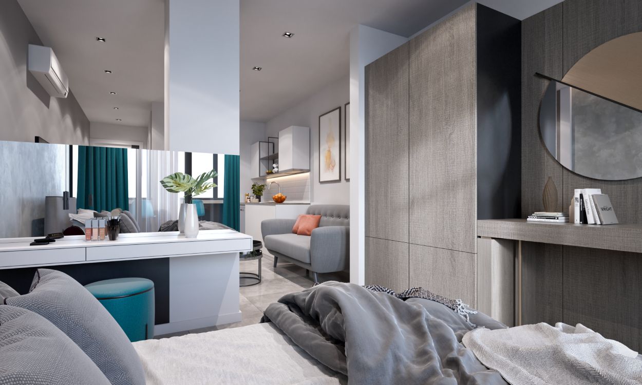 Студия в Афинах, Греция, 40 м2 фото 2
