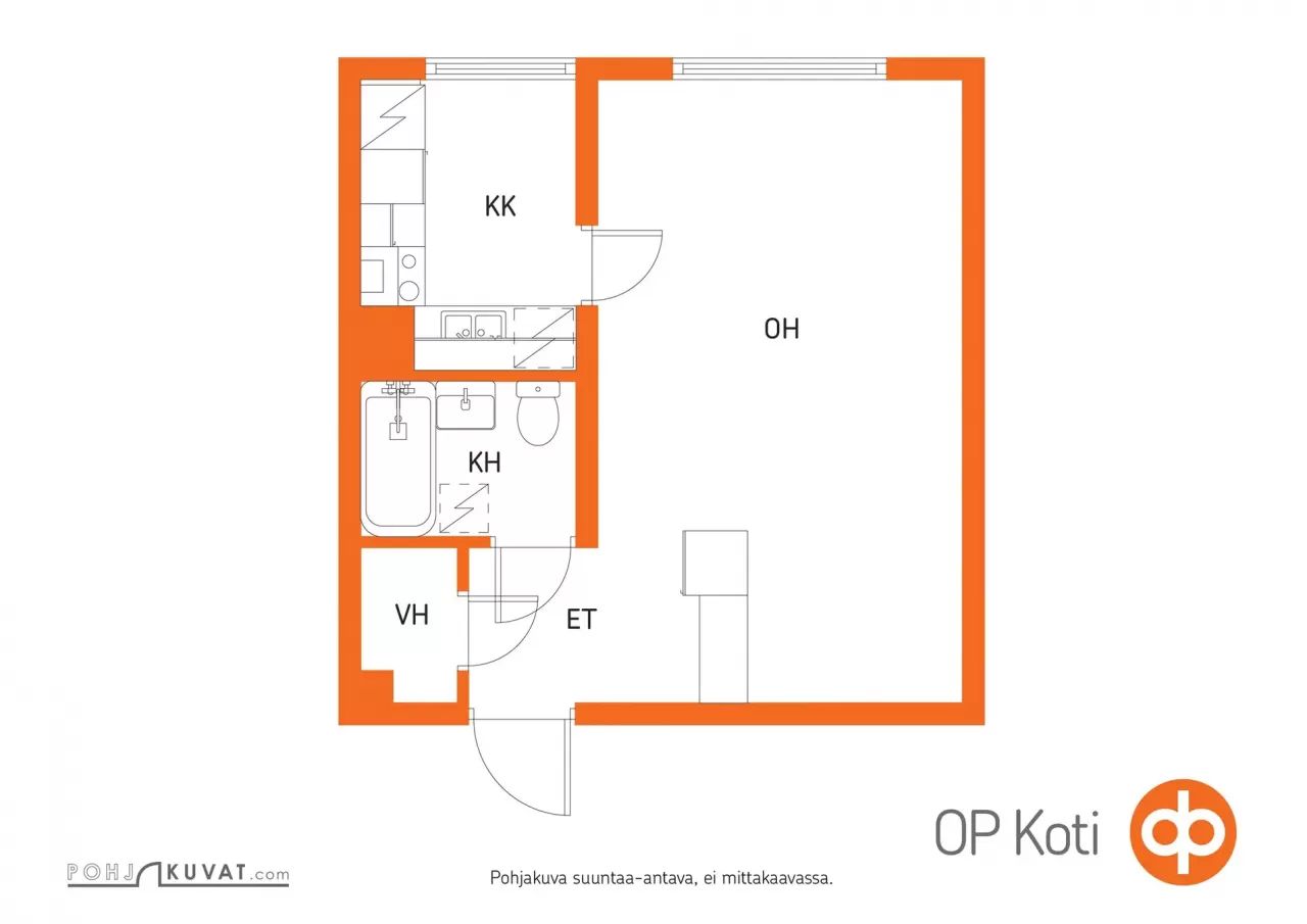 Квартира в Асиккала, Финляндия, 33.5 м2 фото 2