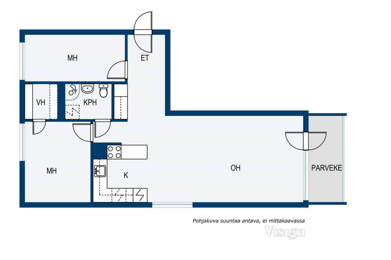 Квартира в Иматре, Финляндия, 65.5 м2 фото 2