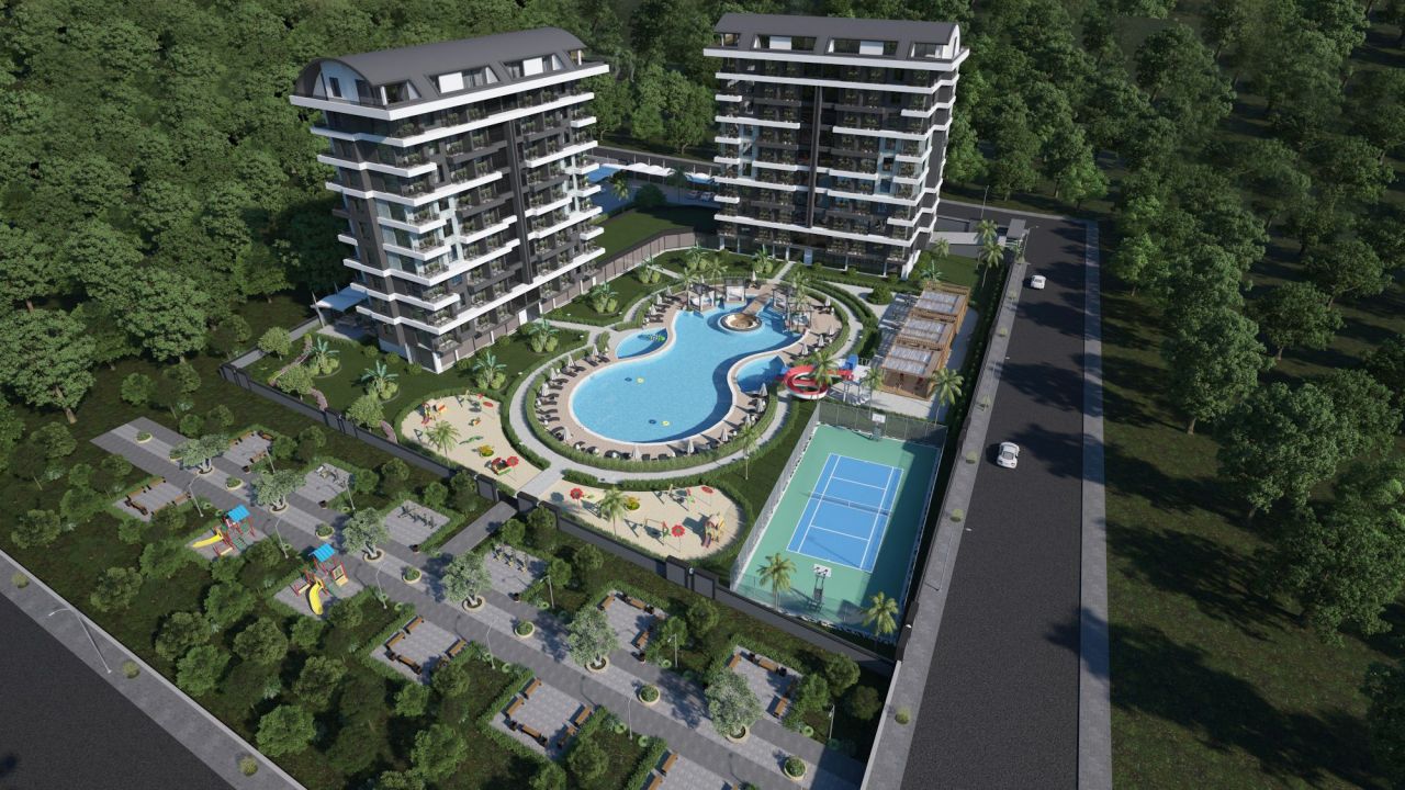 Апартаменты в Алании, Турция, 55 м2 фото 2