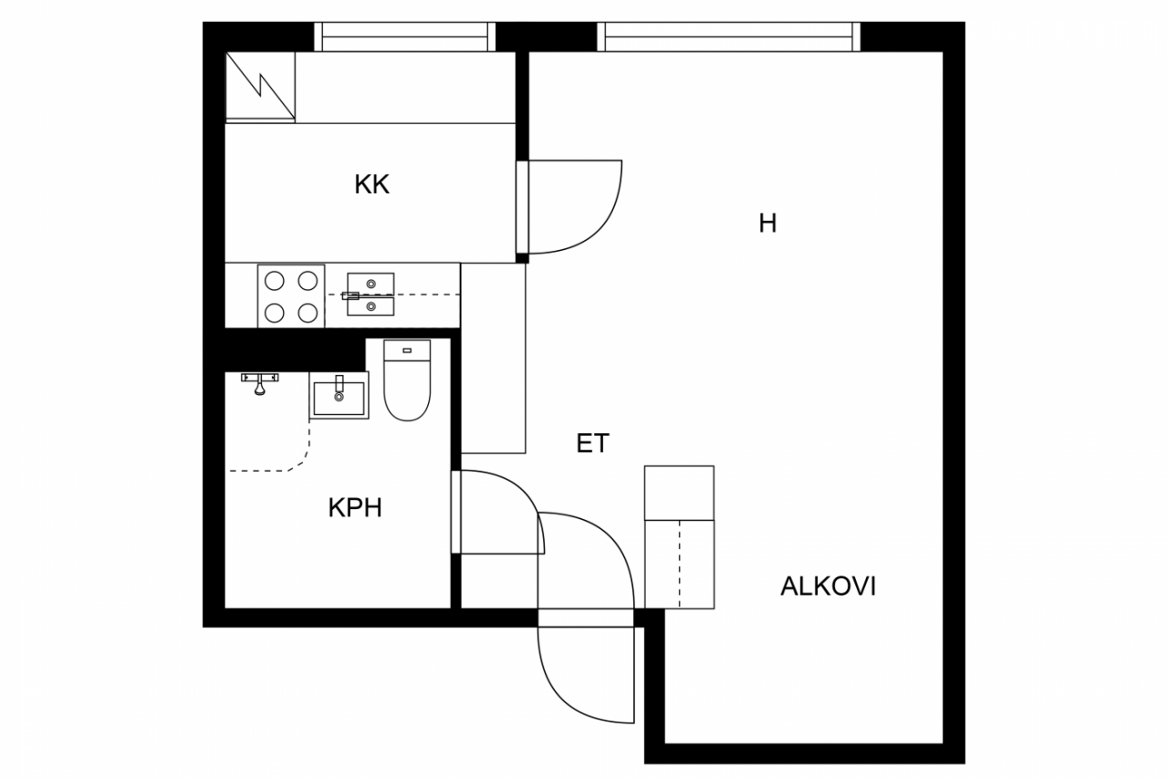 Квартира в Мянття, Финляндия, 33 м2 фото 2