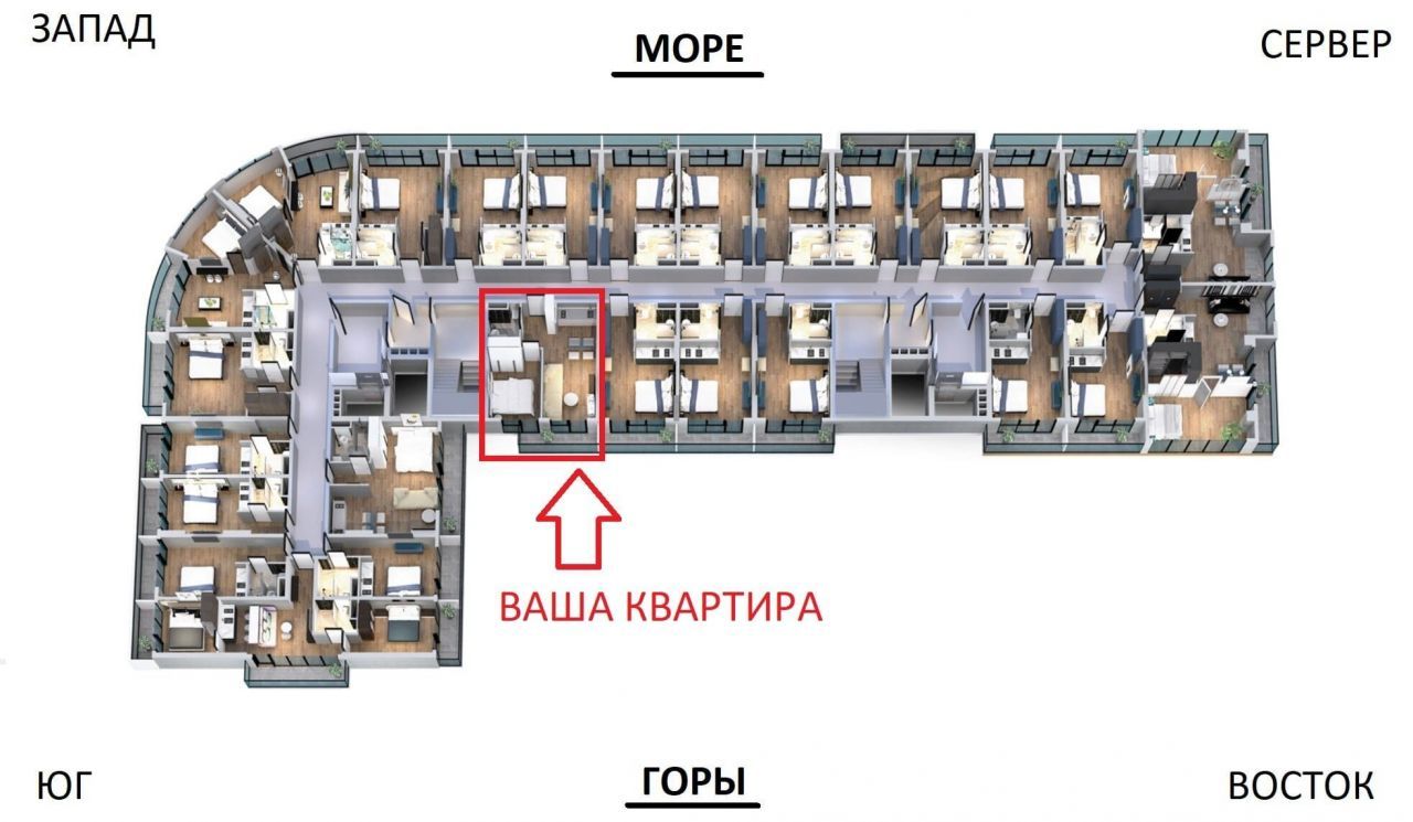 Квартира в Батуми, Грузия, 43.6 м2 фото 5