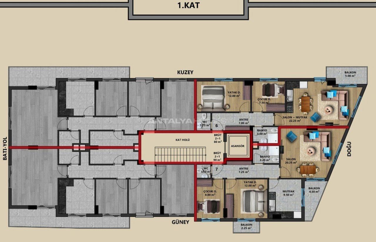 Пентхаус в Анталии, Турция, 175 м2 фото 4