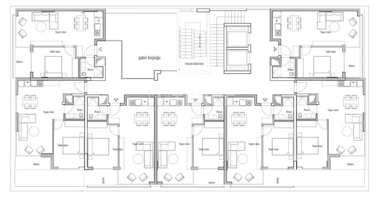 Апартаменты в Алании, Турция, 65 м2 фото 5