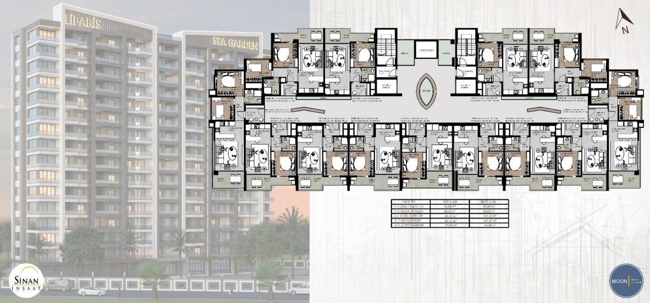 Квартира в Мерсине, Турция, 80 м2 фото 2