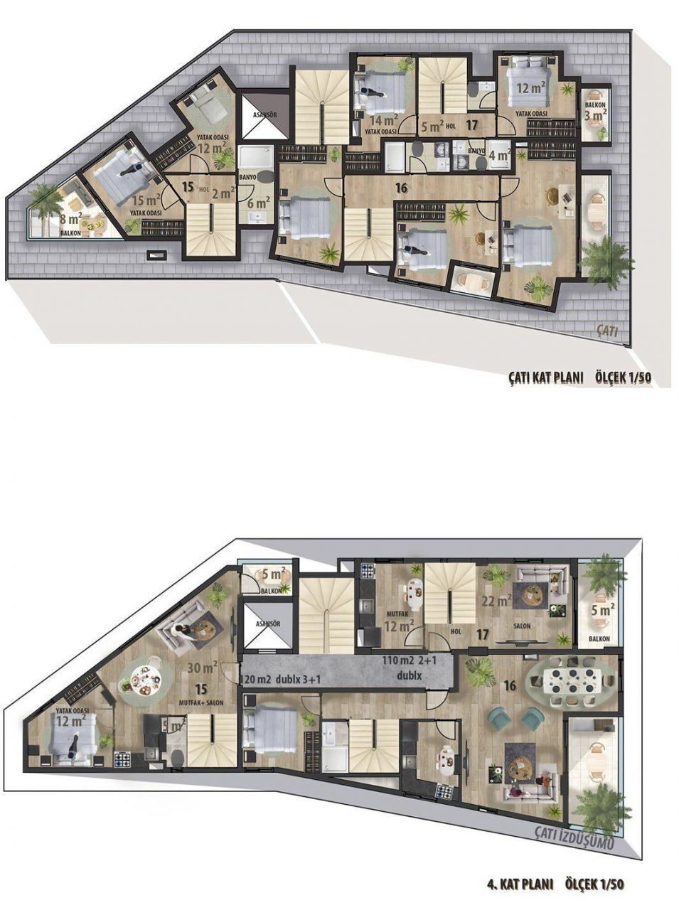 Апартаменты в Алании, Турция, 45 м2 фото 5