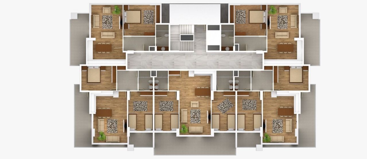 Апартаменты в Алании, Турция, 75 м2 фото 2