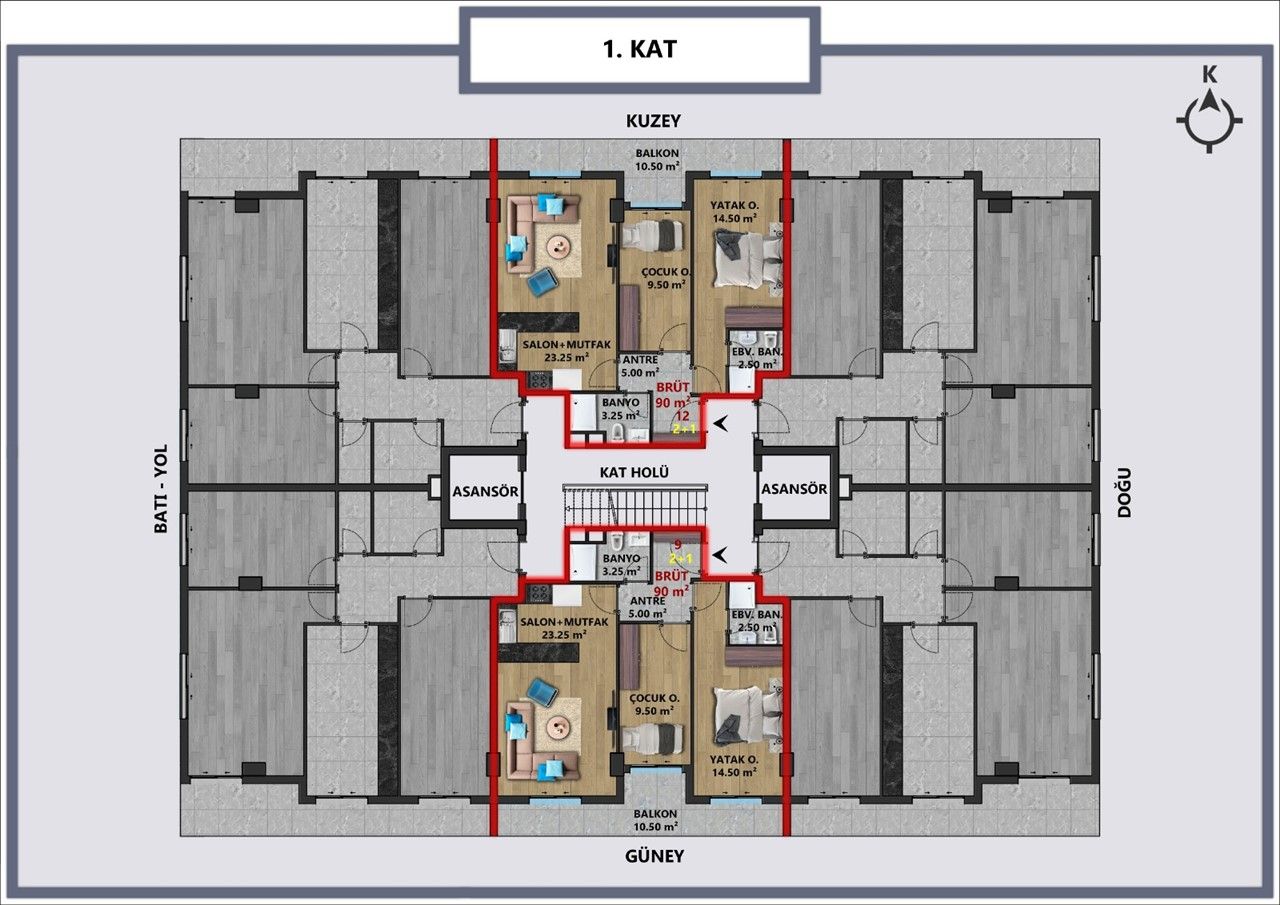 Квартира в Анталии, Турция, 47 м2 фото 5