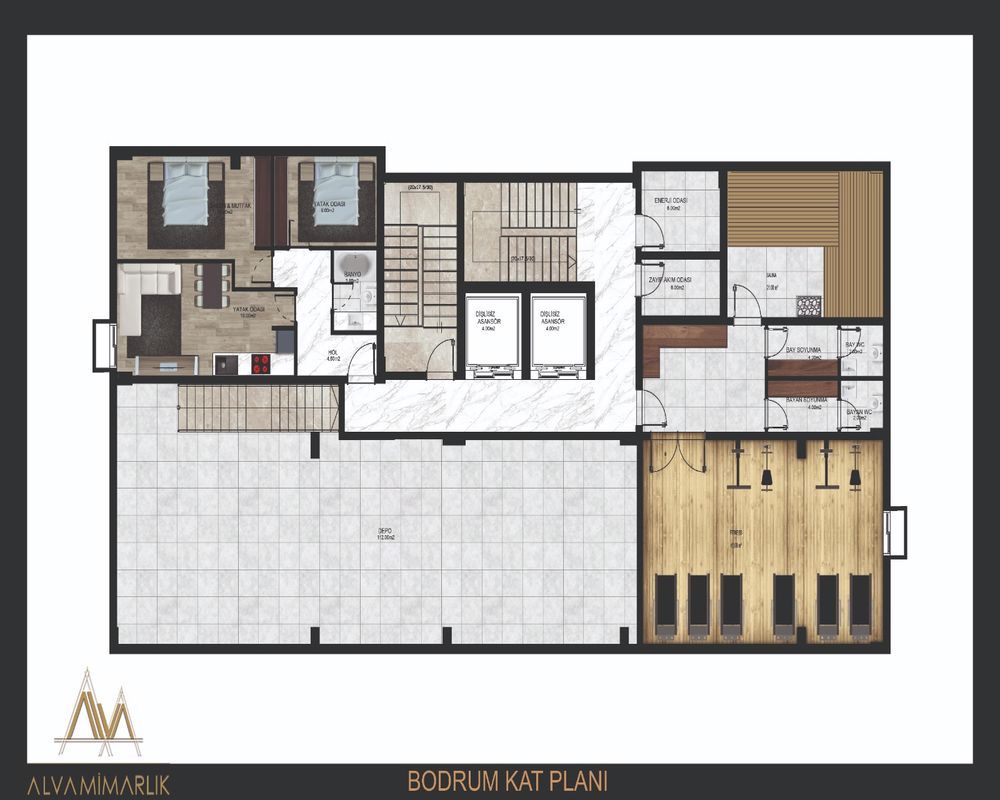 Апартаменты в Алании, Турция, 55 м2 фото 2