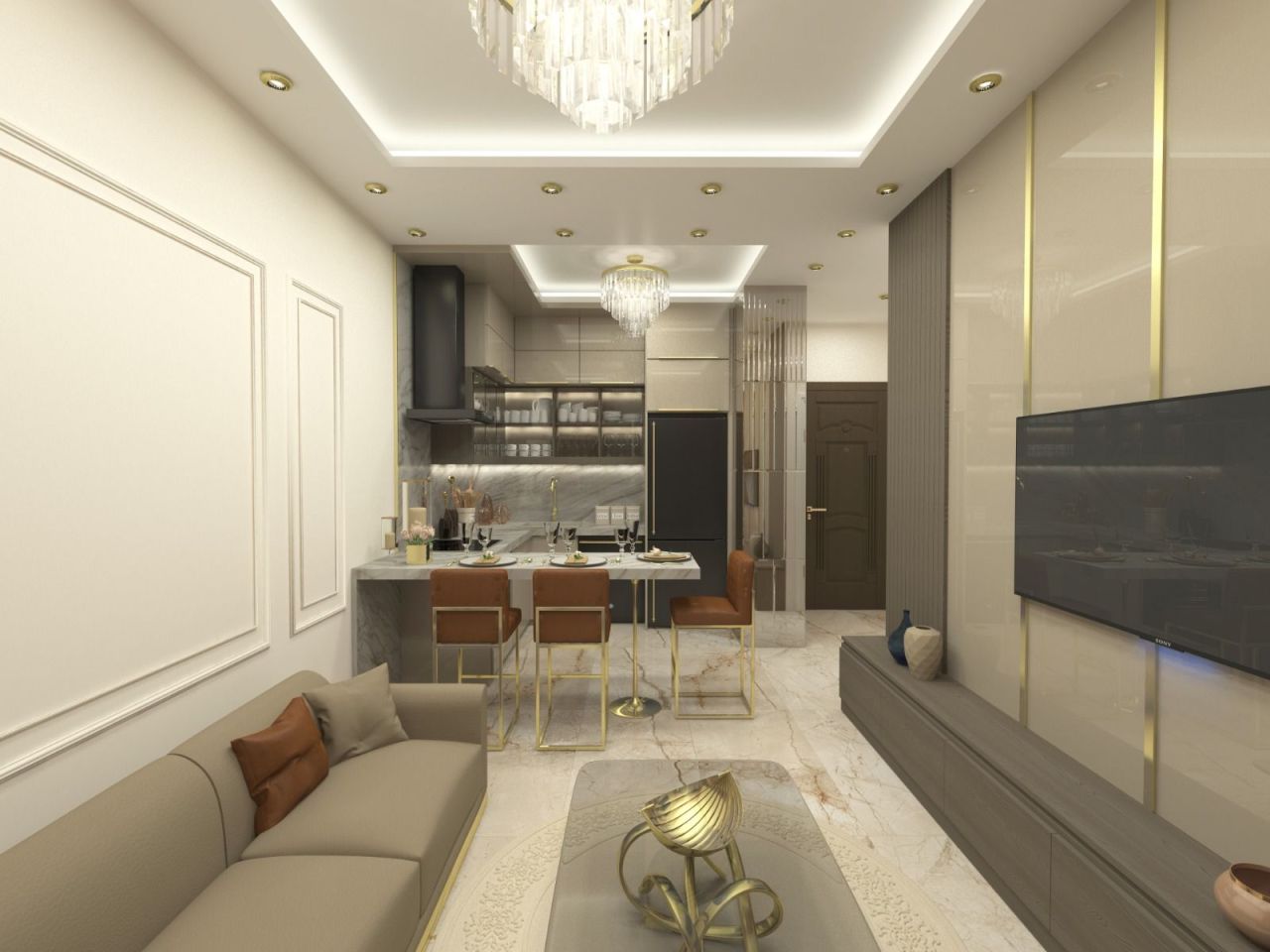 Квартира в Алании, Турция, 55 м2 фото 4