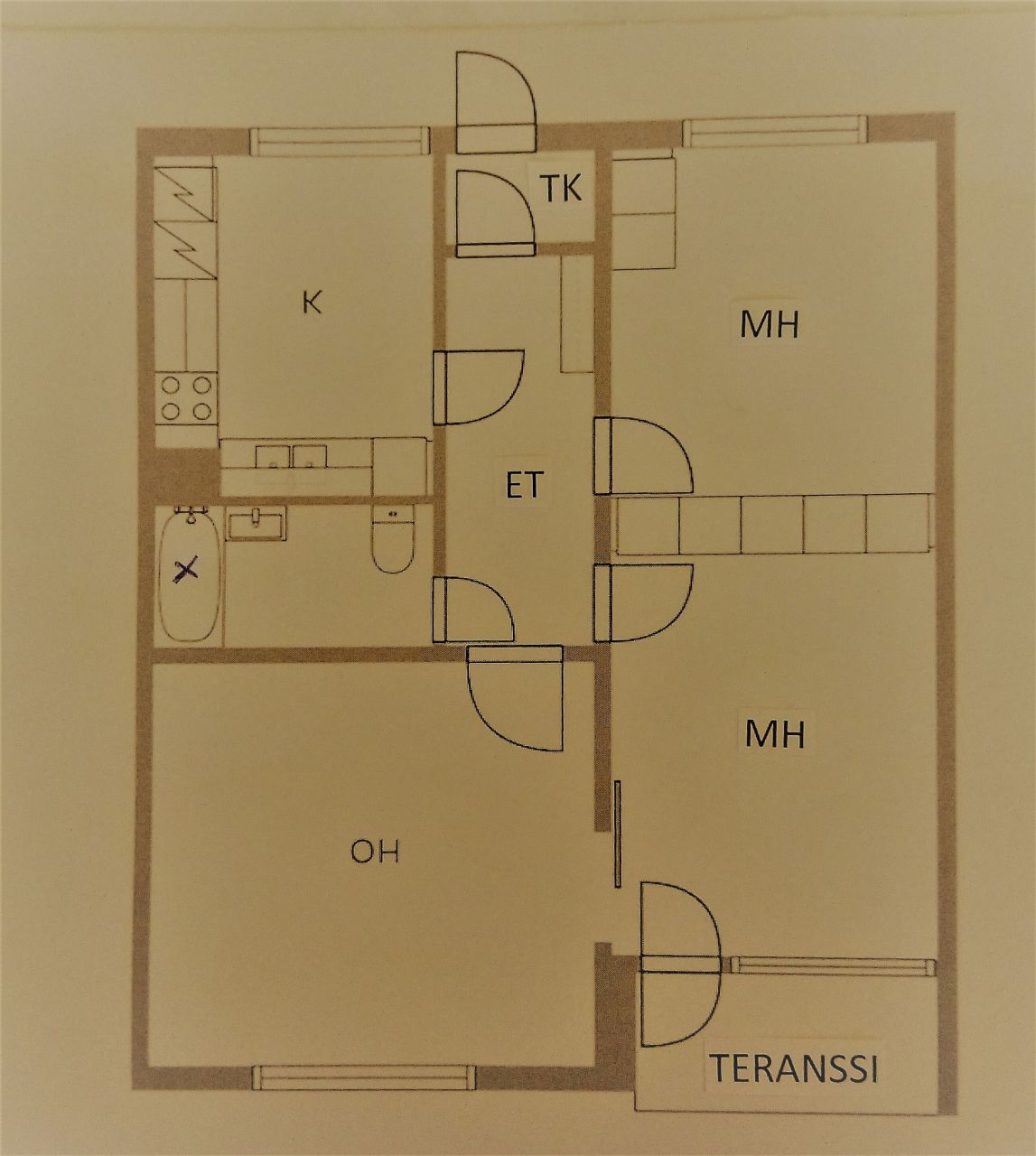 Квартира в Иисалми, Финляндия, 69.5 м2 фото 2