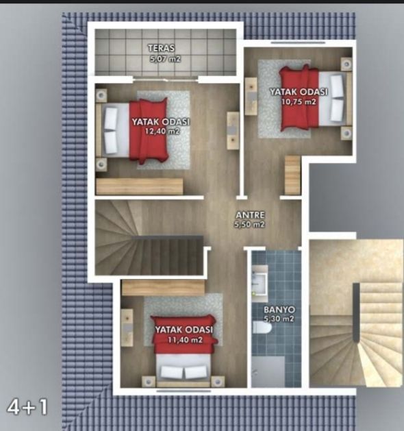 Квартира в Фетхие, Турция, 50 м2 фото 3
