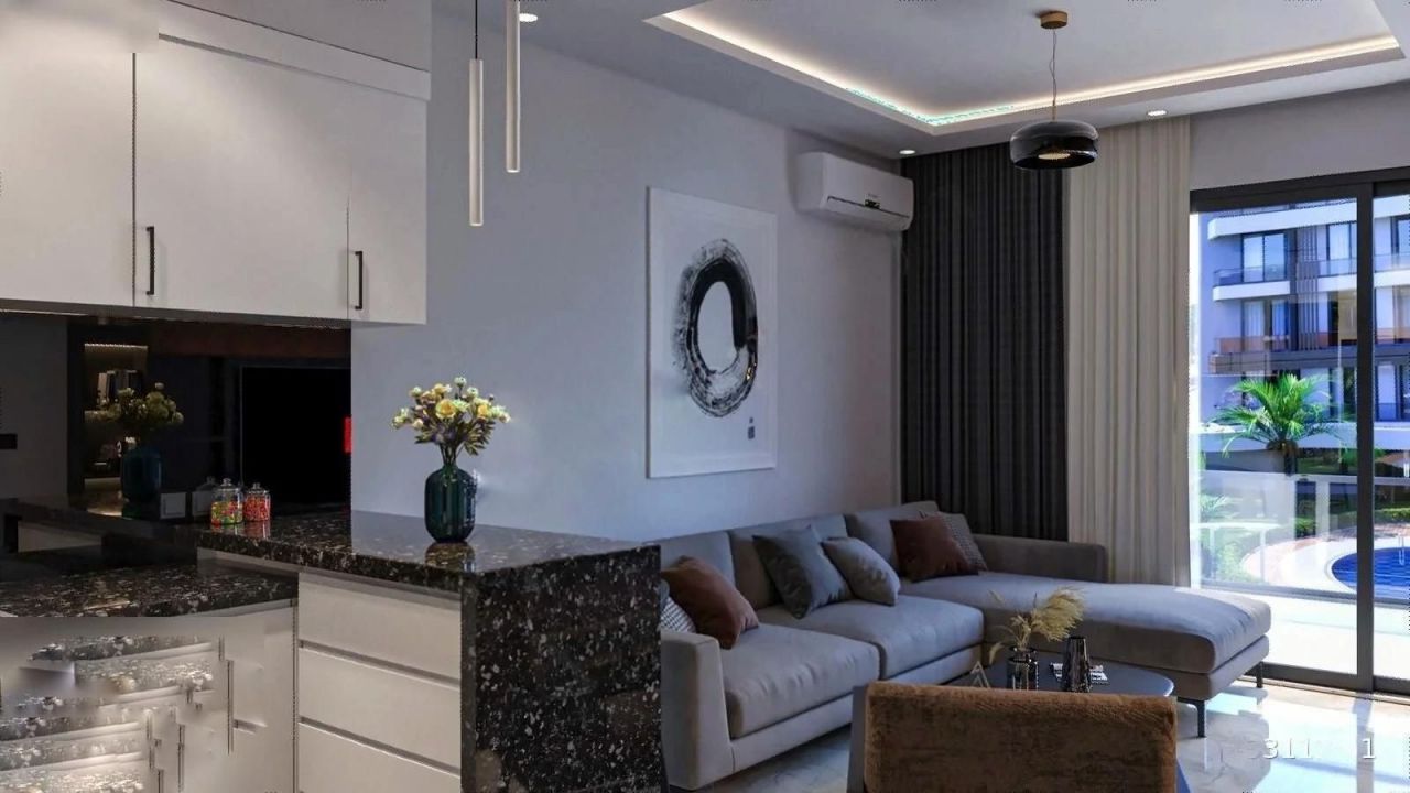 Квартира в Алании, Турция, 50 м2 фото 2