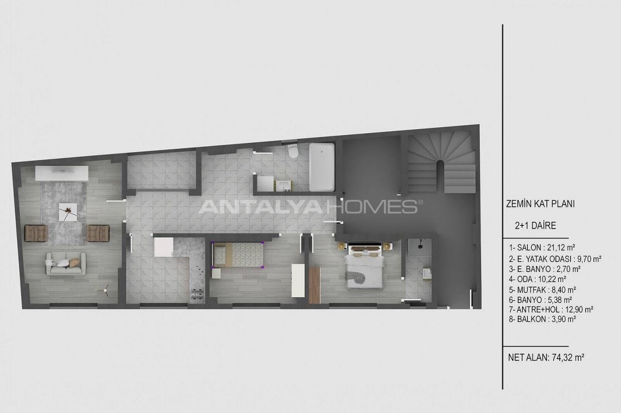 Апартаменты в Ялове, Турция, 115 м2 фото 2