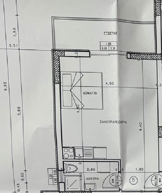 Студия на Халкидиках, Греция, 30 м2 фото 3
