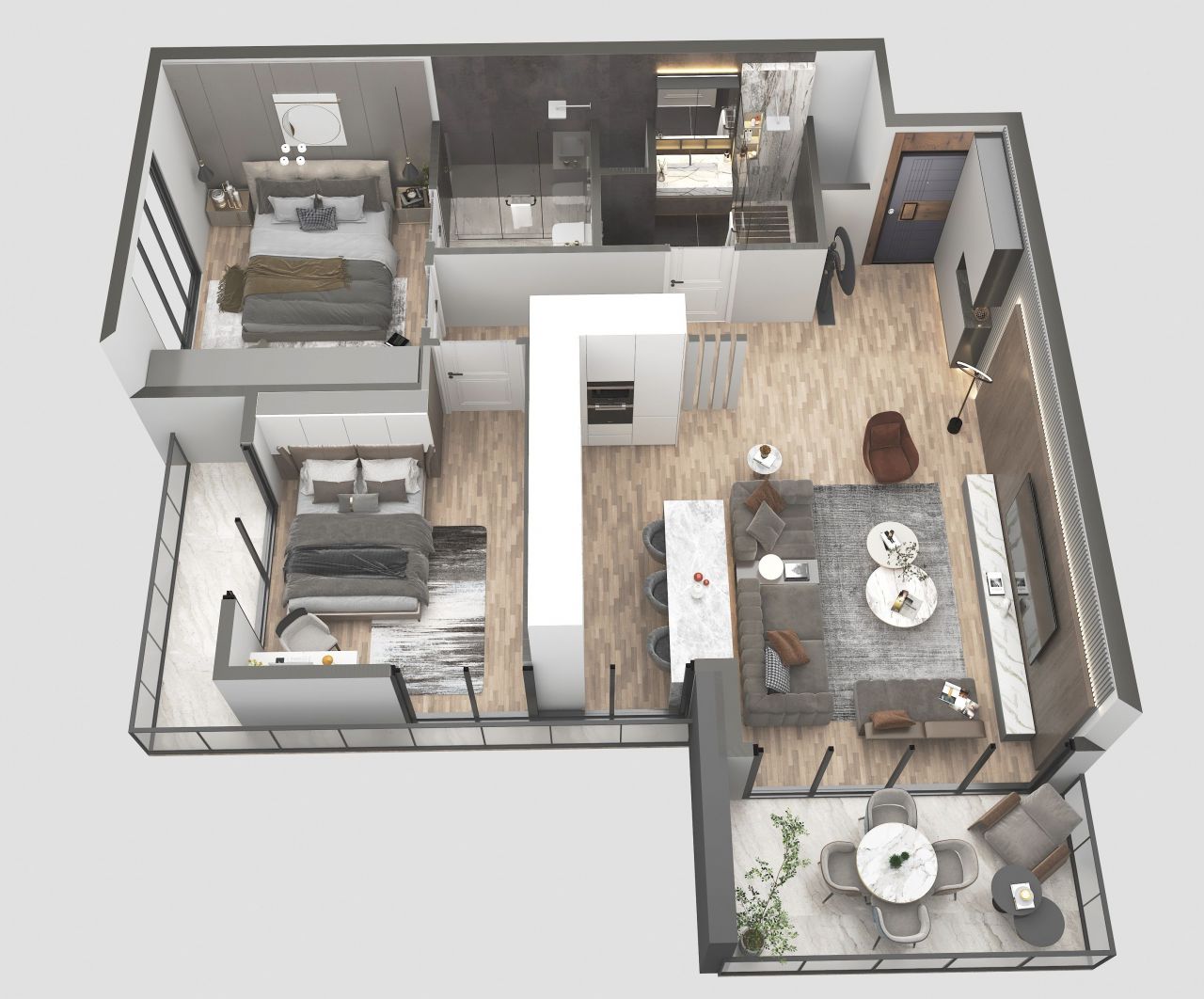 Квартира в Мерсине, Турция, 91 м2 фото 4