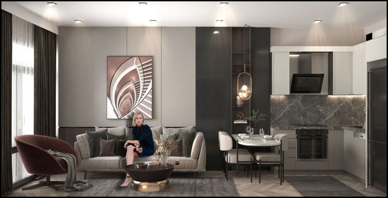 Апартаменты в Мерсине, Турция, 40 м2 фото 2