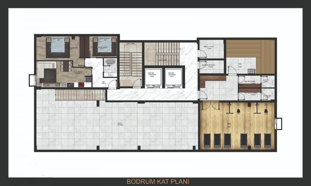 Квартира в Алании, Турция, 55 м2 фото 4