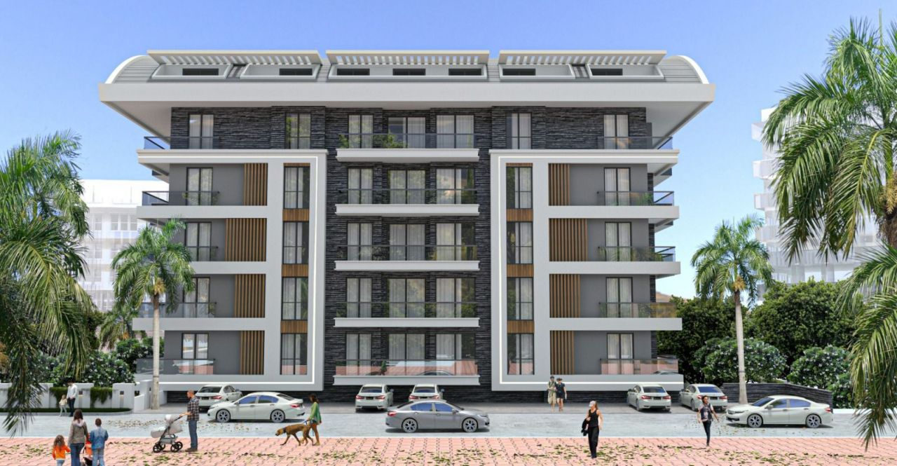 Апартаменты в Алании, Турция, 50 м2 фото 2