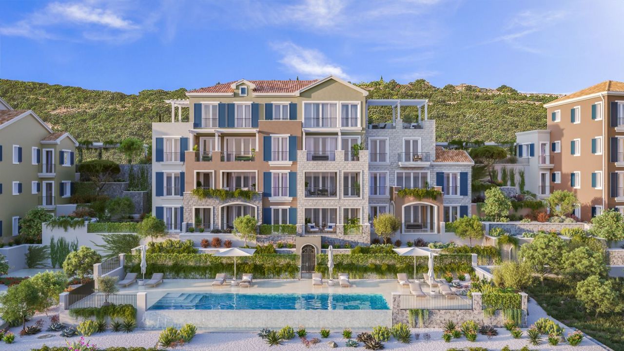 Апартаменты на полуострове Луштица, Черногория, 105 м2 фото 3