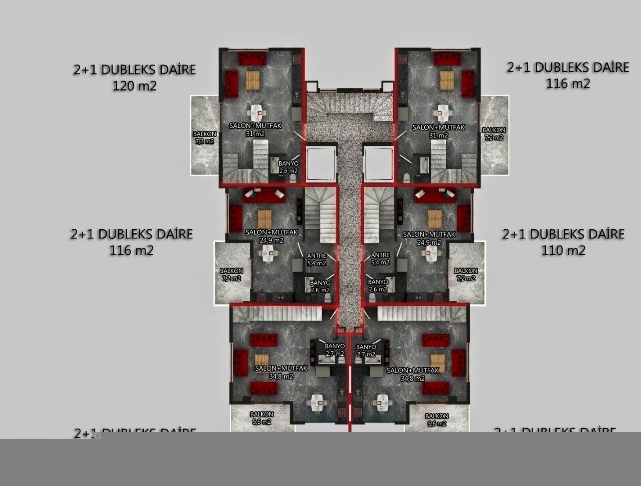 Квартира в Алании, Турция, 51 000 м2 фото 3