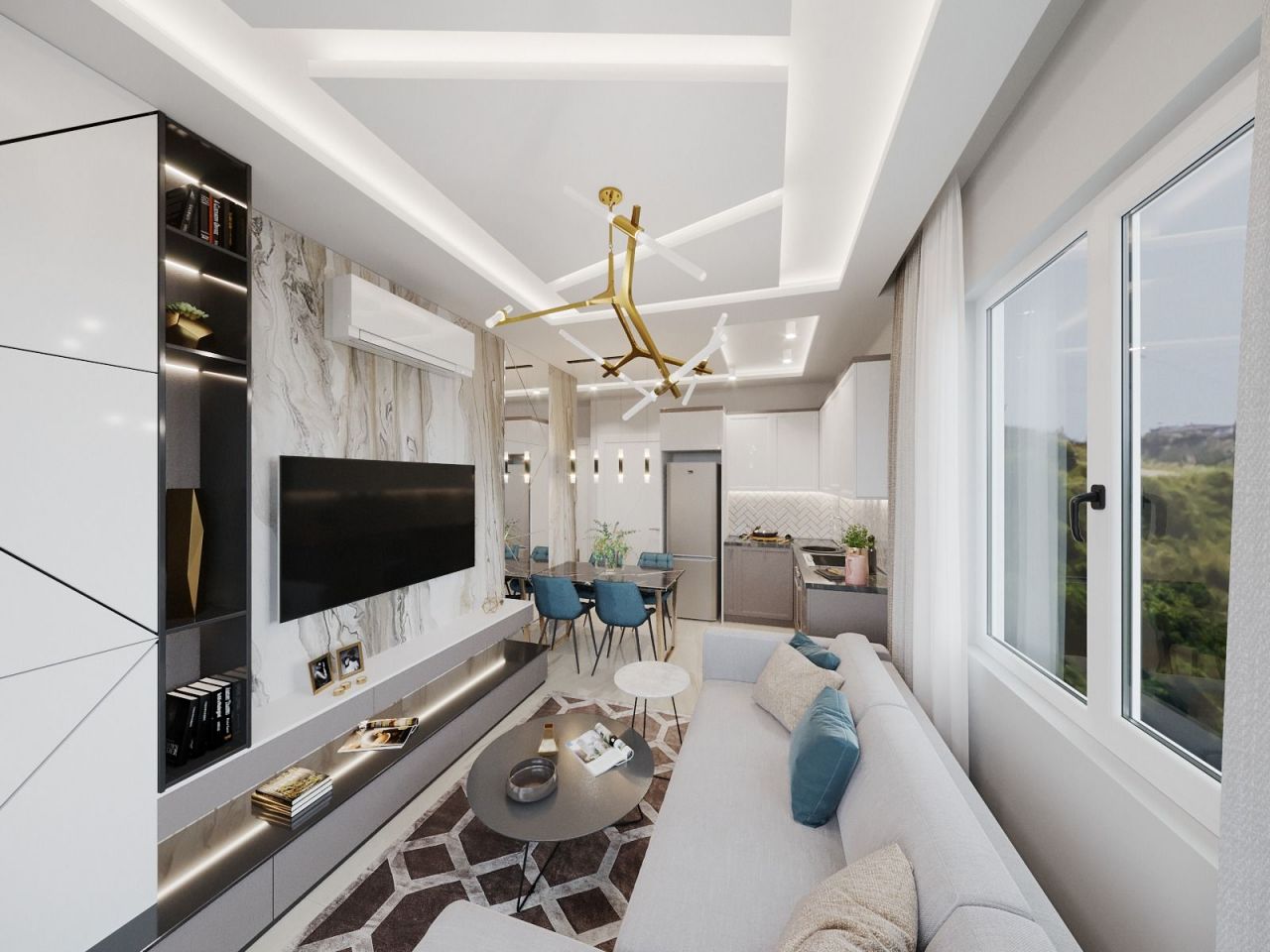 Квартира в Алании, Турция, 55 м2 фото 3
