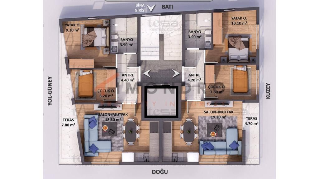 Квартира в Анталии, Турция, 60 м2 фото 4