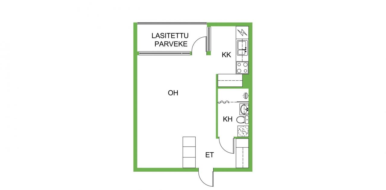 Квартира в Хартола, Финляндия, 31 м2 фото 2
