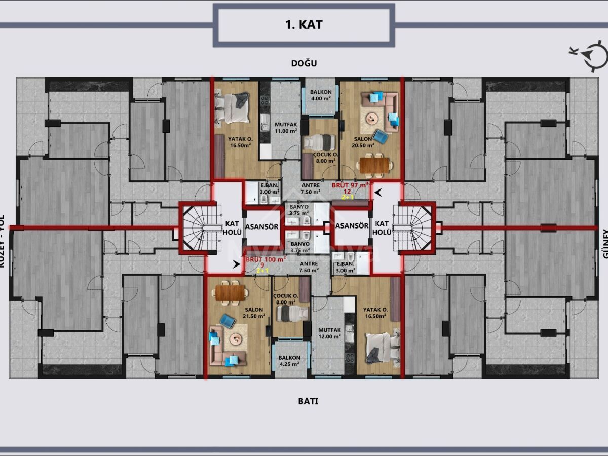 Квартира в Анталии, Турция, 100 м2 фото 4