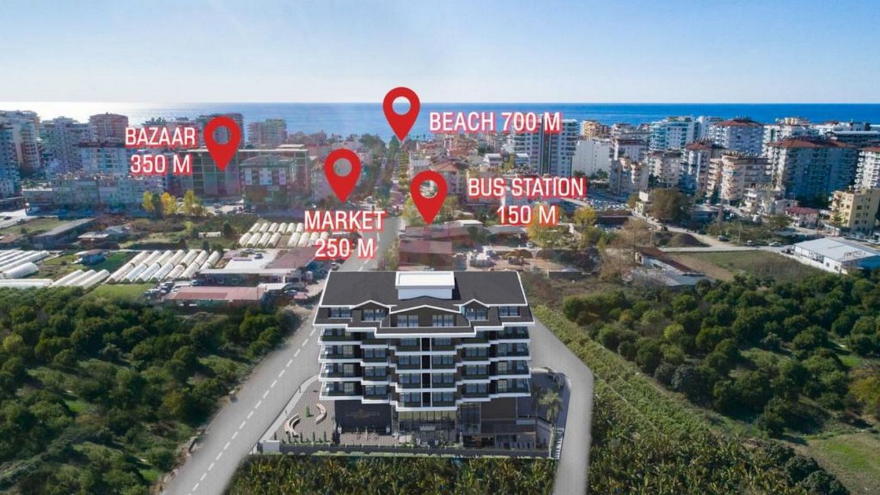 Квартира в Алании, Турция, 51 м2 фото 4