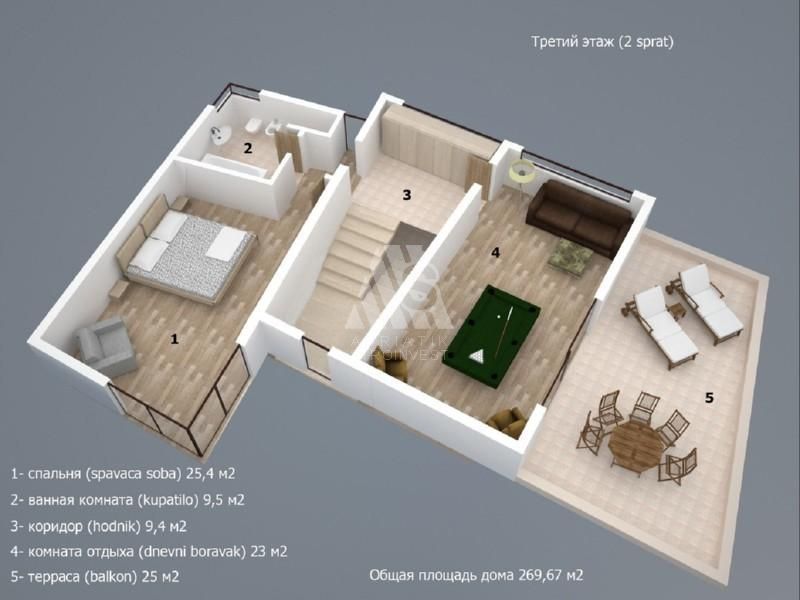 Вилла в Будве, Черногория, 270 м2 фото 4