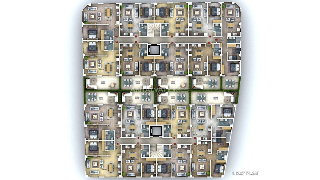 Апартаменты в Фетхие, Турция, 50 м2 фото 4
