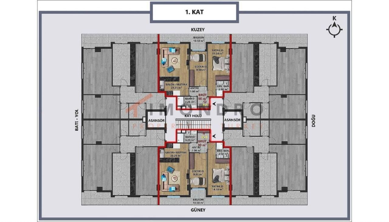 Квартира в Анталии, Турция, 130 м2 фото 3