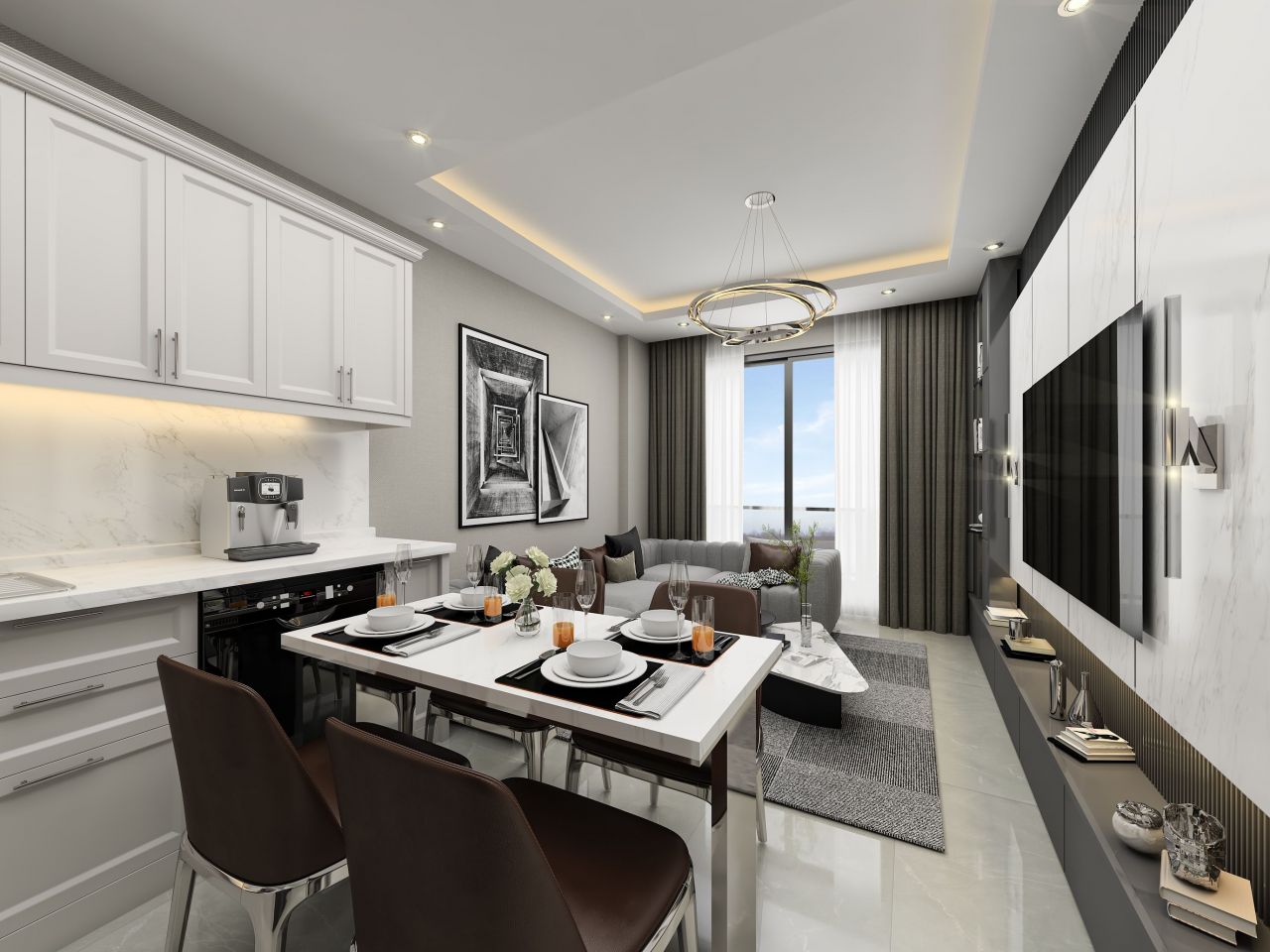 Апартаменты в Алании, Турция, 54 м2 фото 4