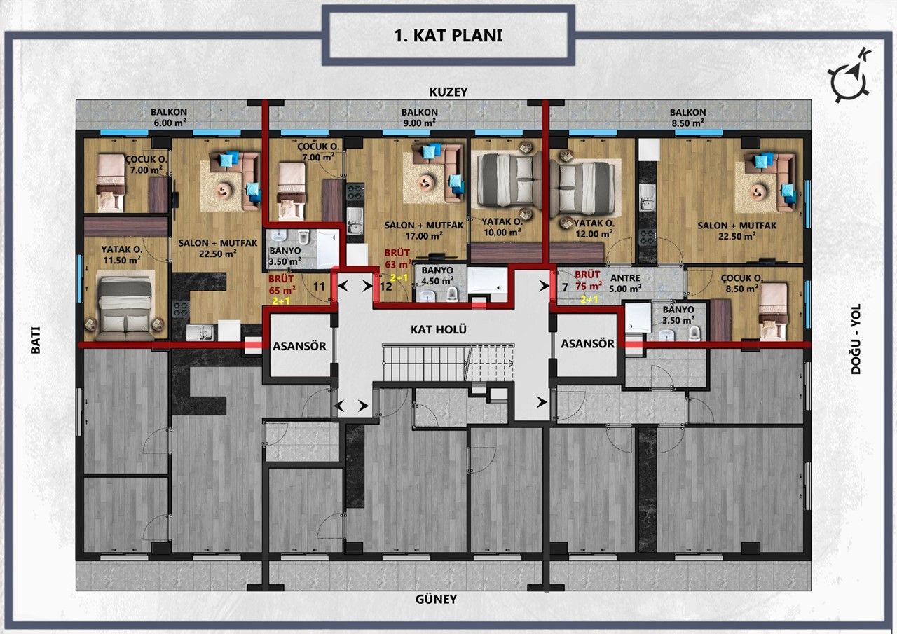 Квартира в Анталии, Турция, 41 м2 фото 5