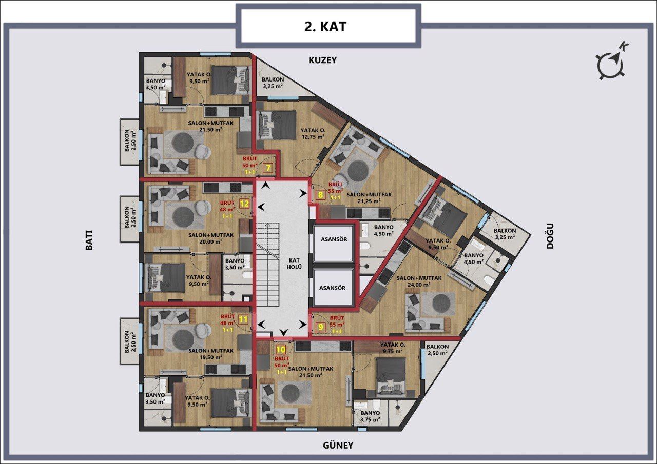 Квартира в Анталии, Турция, 95 м2 фото 4