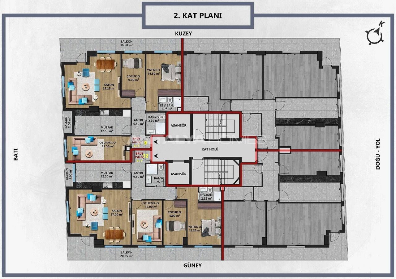 Апартаменты в Анталии, Турция, 50 м2 фото 4