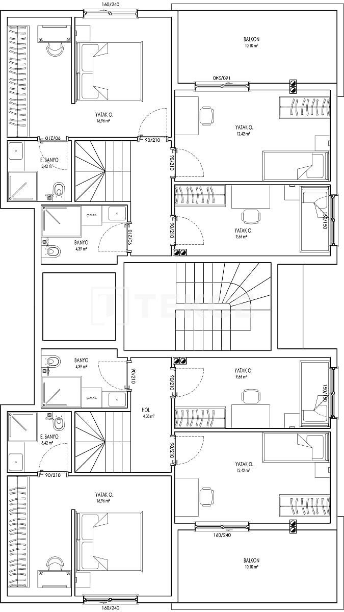 Апартаменты в Анталии, Турция, 55 м2 фото 4