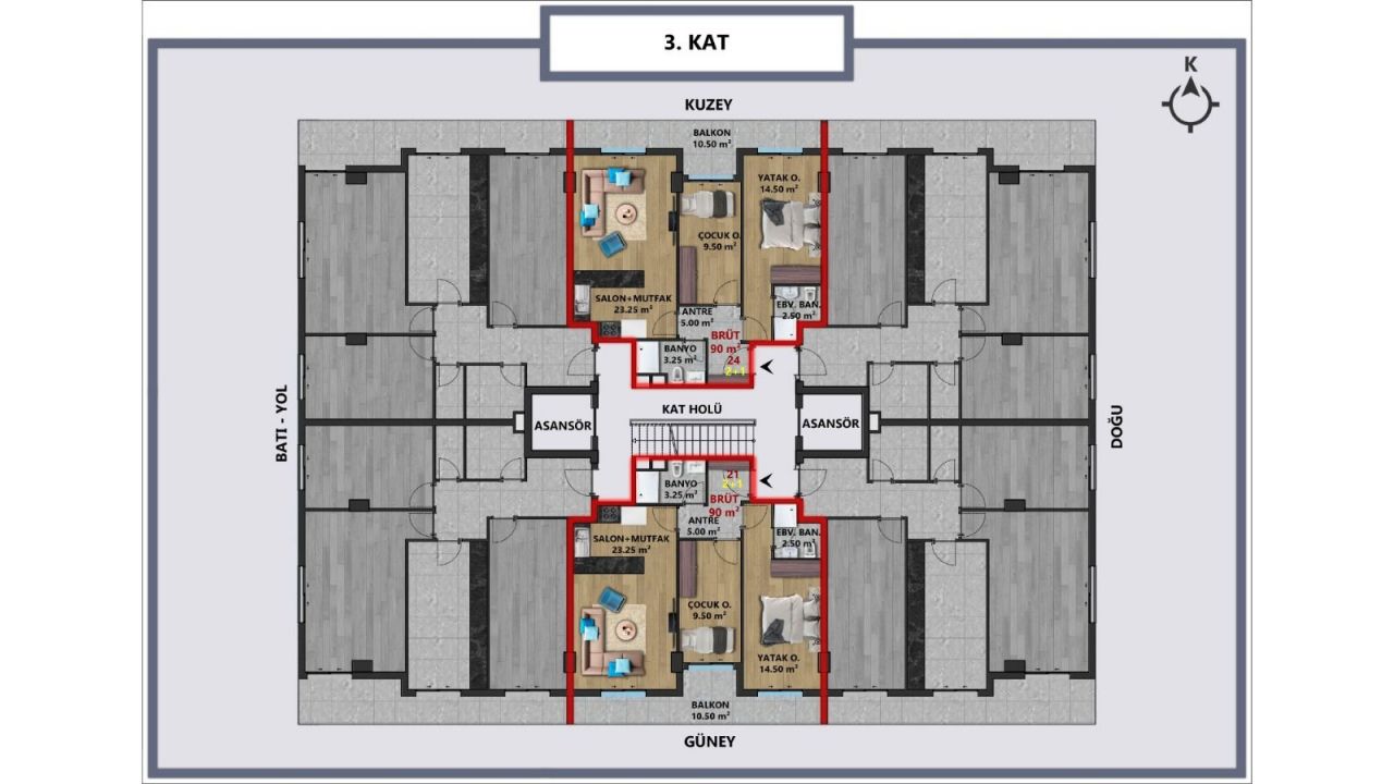 Квартира в Анталии, Турция, 50 м2 фото 5