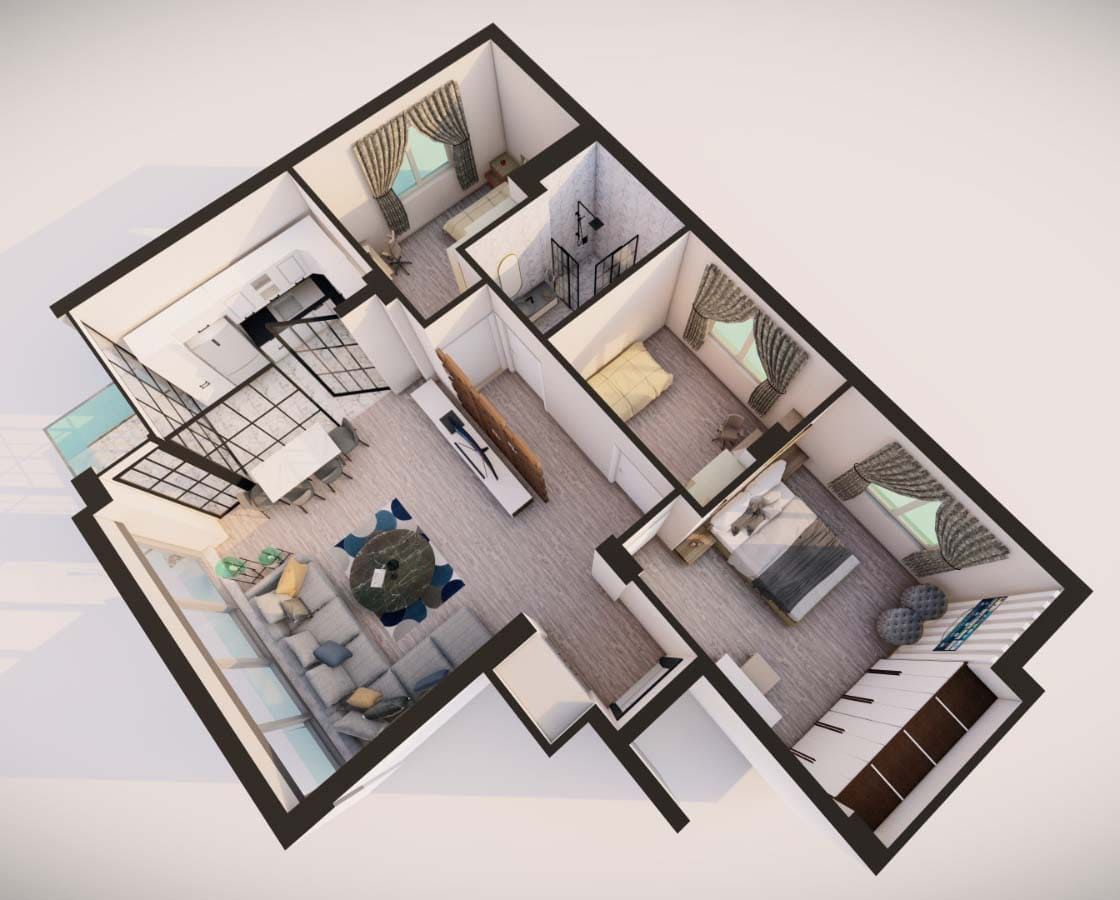 Квартира в Анталии, Турция, 80 м2 фото 2