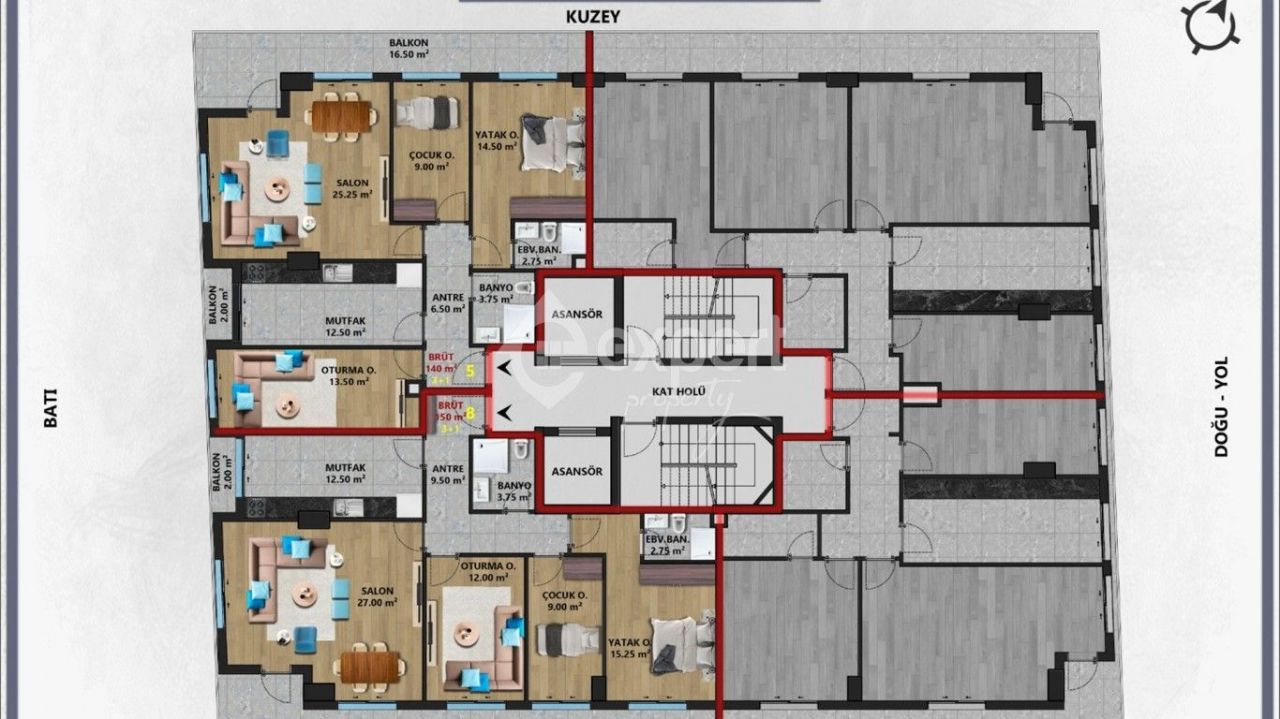 Квартира в Анталии, Турция, 50 м2 фото 3